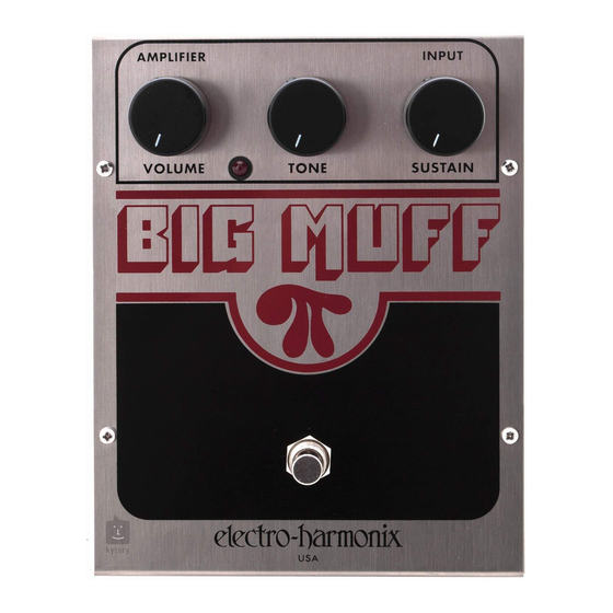 Electro-Harmonix BIG MUFF PI Guia De Inicio Rapido