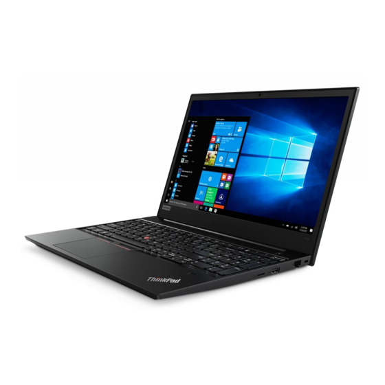 Lenovo ThinkPad E580 Guia Del Usuario