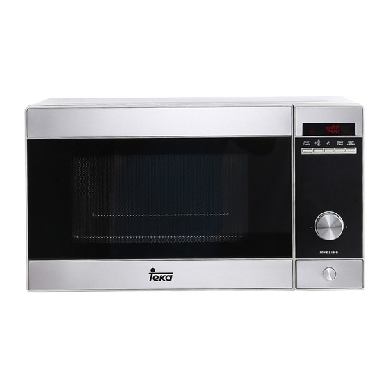 Teka MWE 210 G Manual De Instrucciones