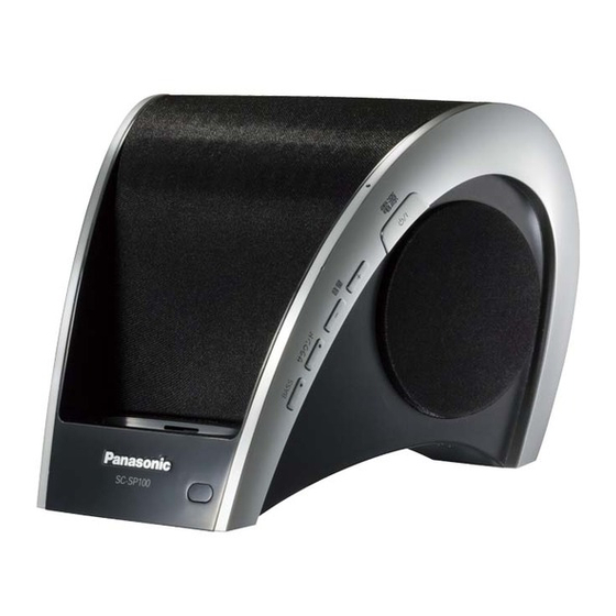 Panasonic SC-SP100 Instrucciones De Funcionamiento