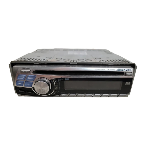 Alpine CDE-9845RB Manual De Operación