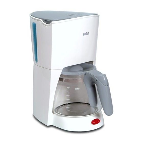 Braun Aromaster Plus KF 410 Manuales