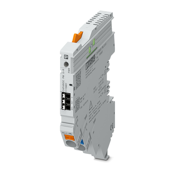 Phoenix Contact CAPAROC PM Serie Manual De Servicio