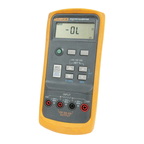 Fluke 712 Manual De Instrucciones
