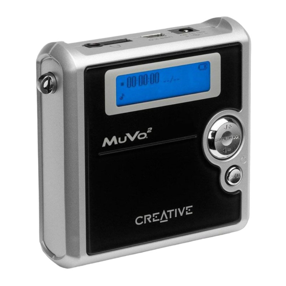 Creative MuVo 2 Manuales