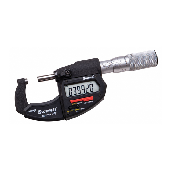 Starrett W733.1 Guia Del Usuario