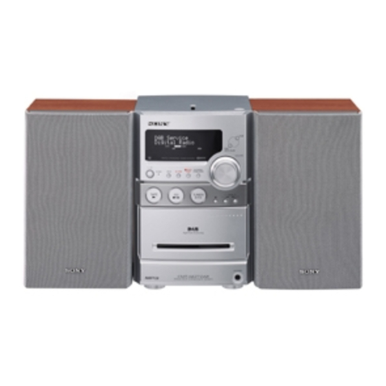 Sony CMT-NEZ7DAB Manual De Instrucciones