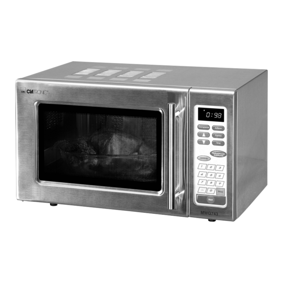 Clatronic MWG 743 H Instrucciones De Servicio