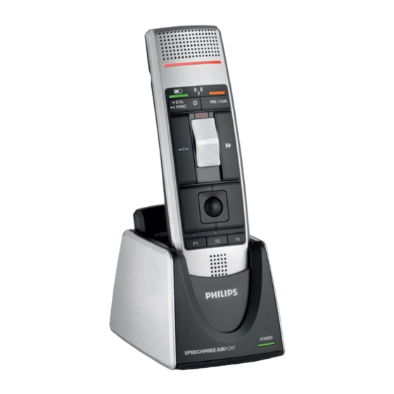 Philips SPEECHMIKE AIR LFH3010 Manuales