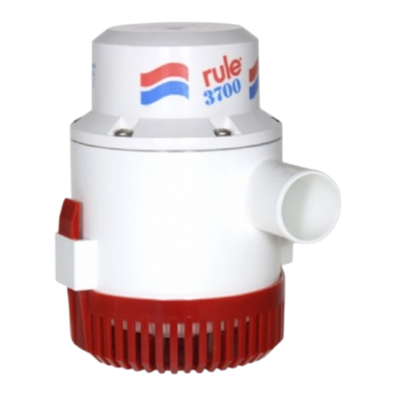 Xylem rule 3700 Manual De Instrucciones