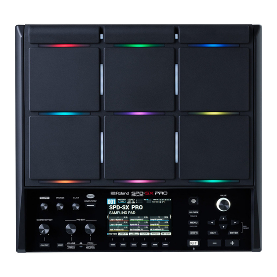 Roland SPD-SX PRO Manual De Referencia