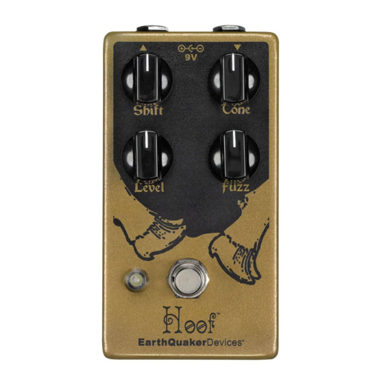 EarthQuaker Devices Hoof Manual De Instrucciones