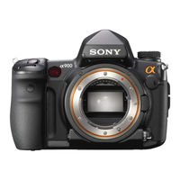 Sony DSLR-A900 Manual De Instrucciones