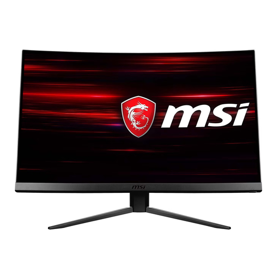 MSI Optix Serie Manual Del Usuario