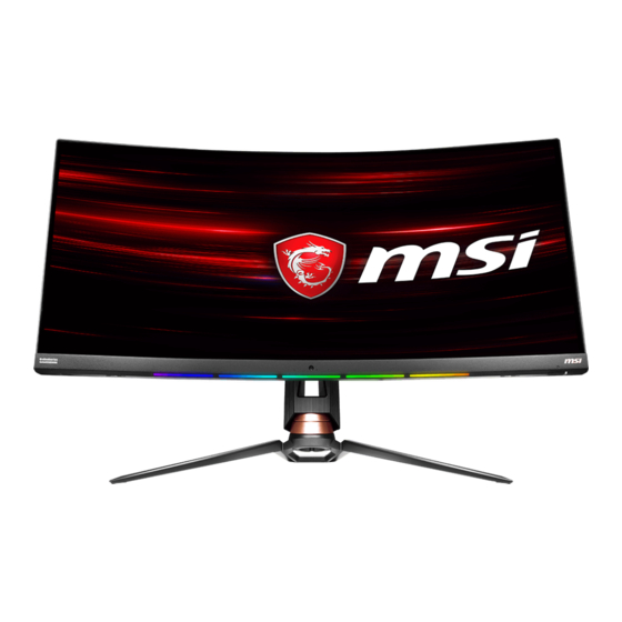 MSI Optix Serie Manual De Instrucciones