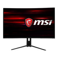 MSI Optix MAG322CQR 3DA7 Manual Del Usuario