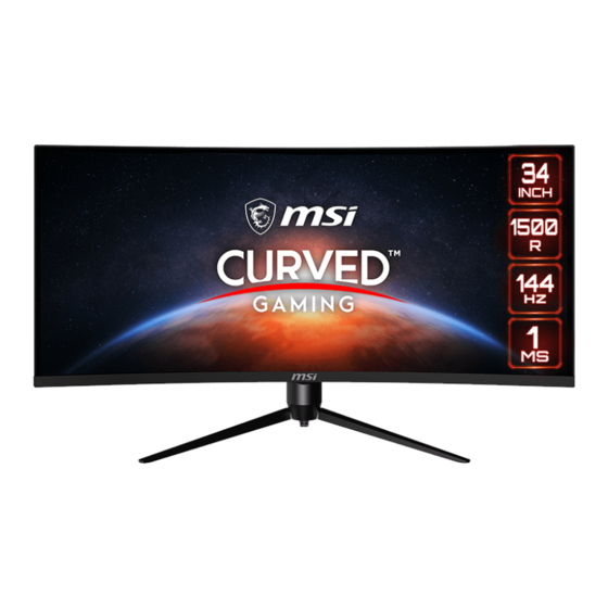 MSI Optix Serie Manual Del Usuario