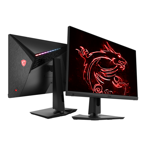 MSI Optix Serie Manual De Usuario