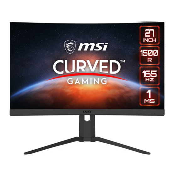 MSI Optix Serie Manual De Usuario