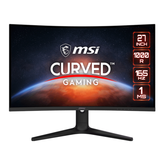 MSI Optix Serie Guía De Usuario