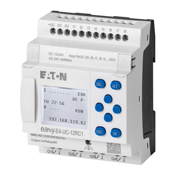 Eaton EASY-E4 12 C1 Serie Instrucciones De Montaje