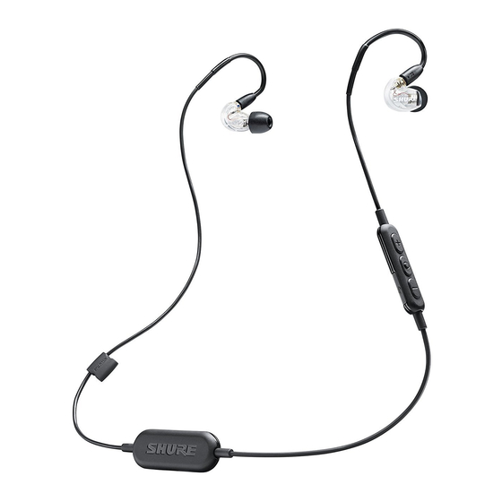 Shure Se215-BT1 Manual De Instrucciones