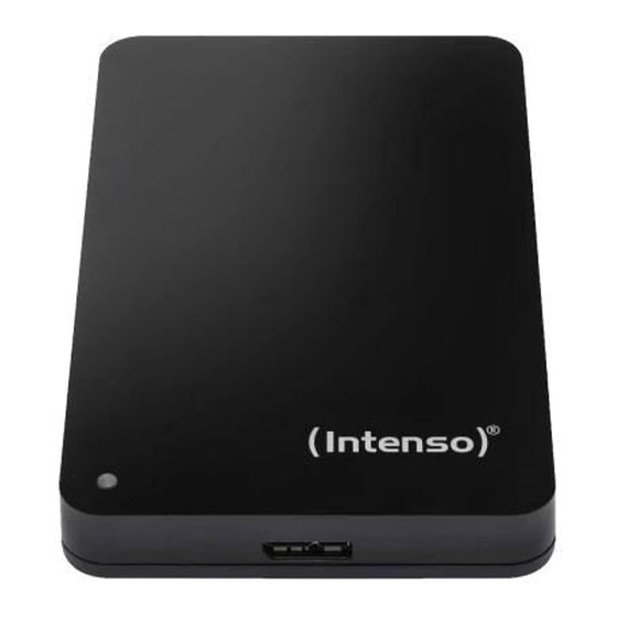 Intenso 2,5" MEMORYCASE Instrucciones De Uso