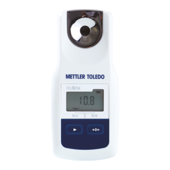 Mettler Toledo MyBrix Guia De Inicio Rapido