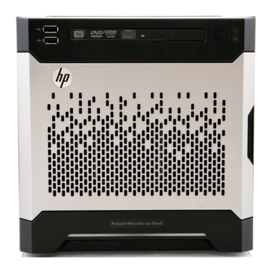 HP ProLiant MicroServer Gen8 Guía De Usuario