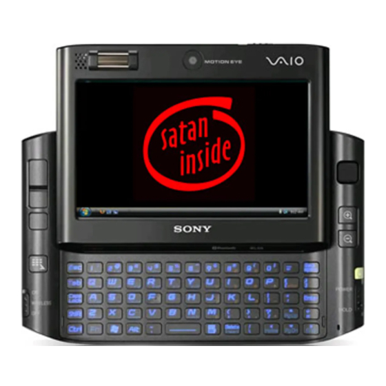 Sony Vaio VGN-UX serie Manuales