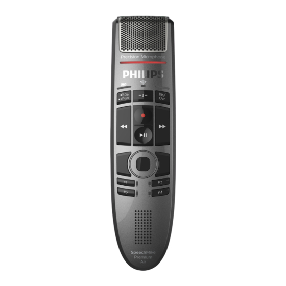 Philips SpeechMike Premium Air SMP4000 Manual Del Usuario