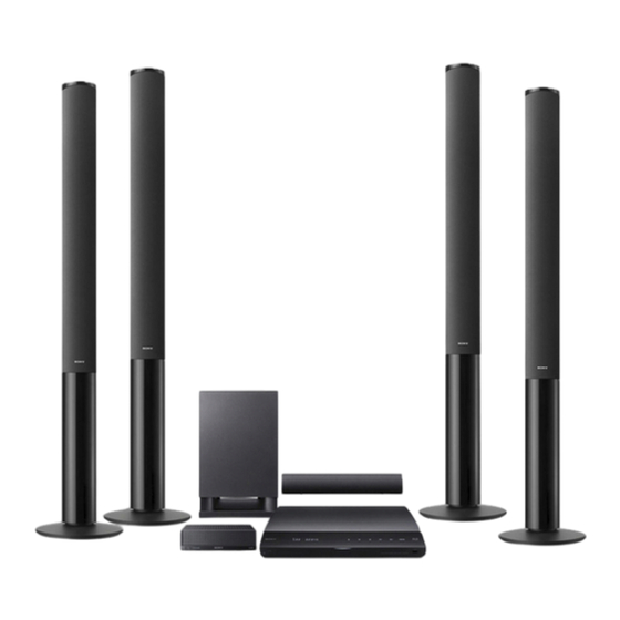 Sony BDV-E985W Guía De Ajuste Rápido