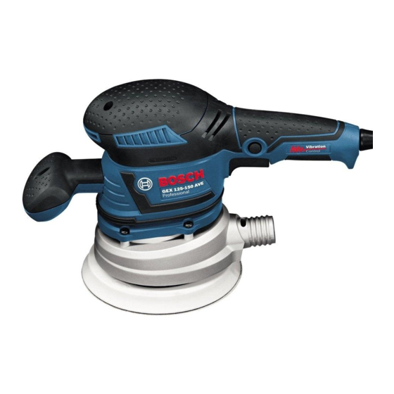 Bosch GEX Professional 150 AVE Manual Original