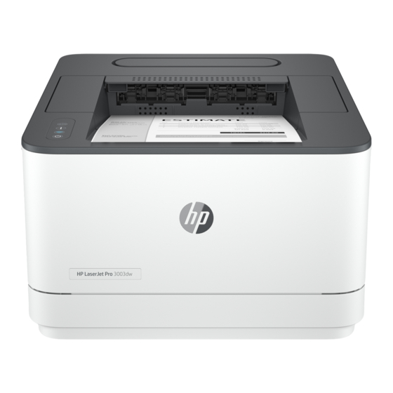 HP LaserJet Pro 3003dw Guía De Configuración