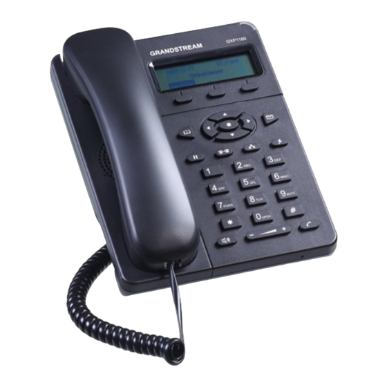 Grandstream GXP1160 Guia De Inicio Rapido