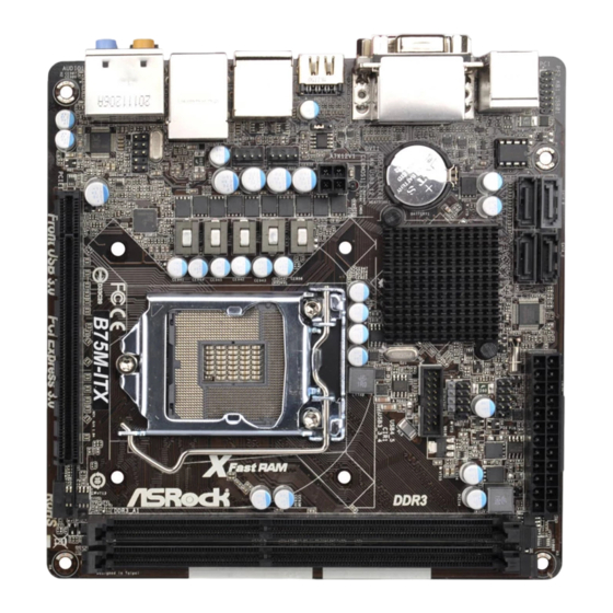 ASROCK B75M-ITX Manual Del Usuario