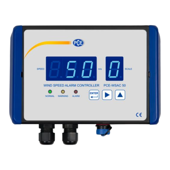 PCE Instruments PCE-WSAC 50 Manual De Instrucciones