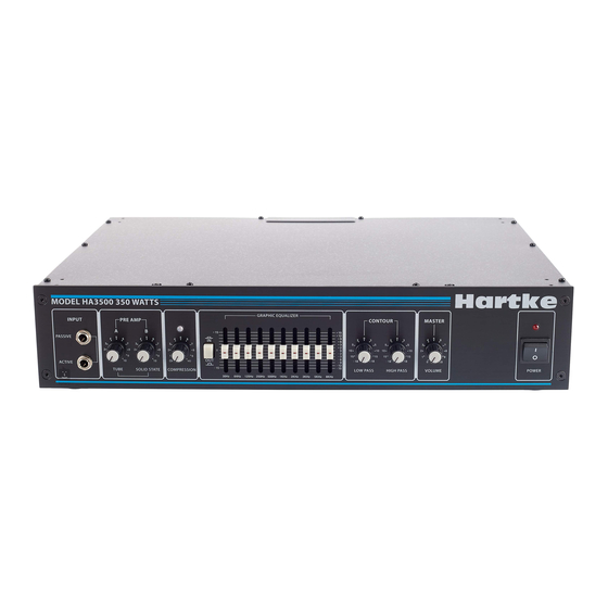 Hartke HA3500 Manual Del Usuario