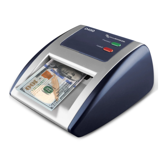 AccuBANKER D450 Guia De Inicio Rapido