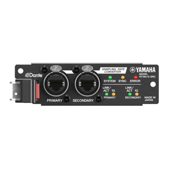 Yamaha HY144-D-SRC Manual De Instrucciones