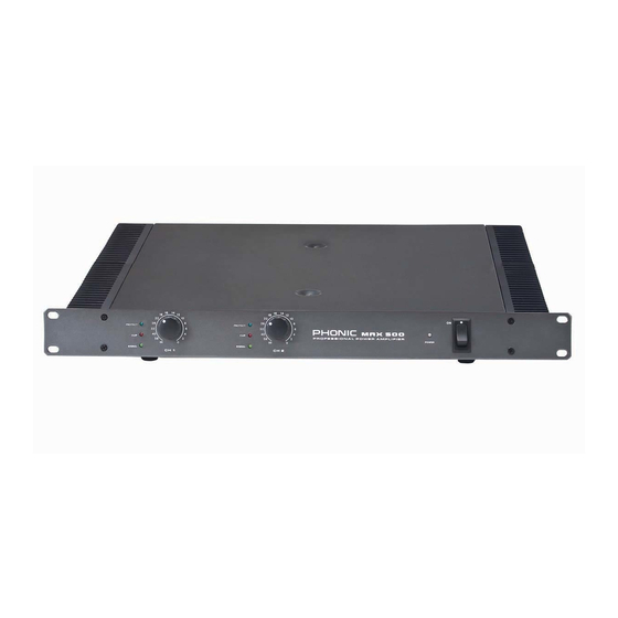 Phonic MAX 250 Manual Del Usuario