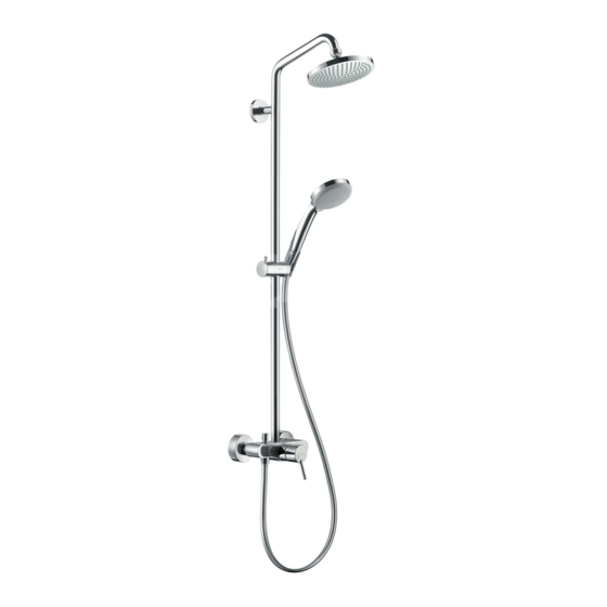 Hansgrohe Showerpipe Croma 100 27154000 Modo De Empleo/Instrucciones De Montaje