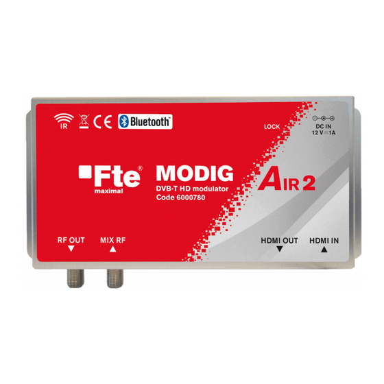 FTE MODIG Air 2 Guía De Inicio Rápida