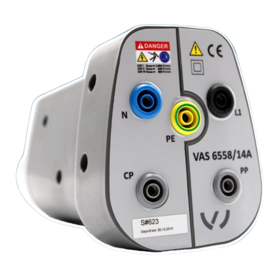 Volkswagen VAS 6558/14A Instrucciones De Manejo