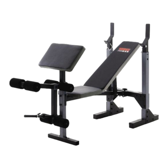 Weider Pro 420 Manual Del Usuario