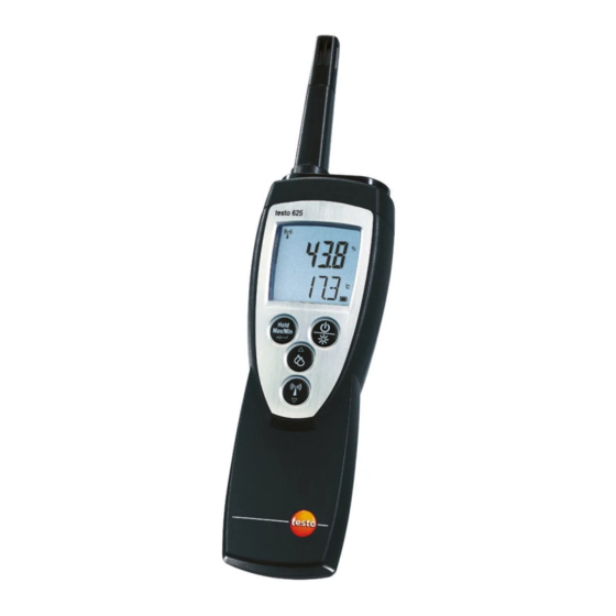testo 625 Manual De Instrucciones