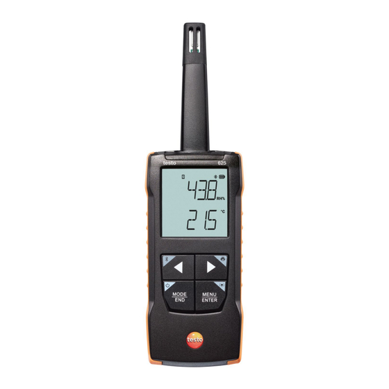 testo 625 Manual De Instrucciones