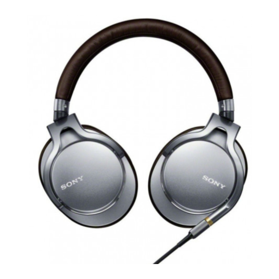 Sony MDR-1A Manual De Instrucciones