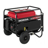 Honda ECMT7000 tipo GV Manual De Usuario