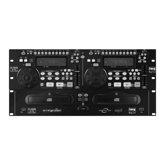 IMG STAGELINE CD-340USB Manual De Instrucciones